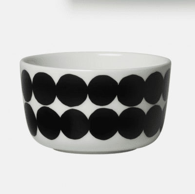 Marimekko skål svart vit