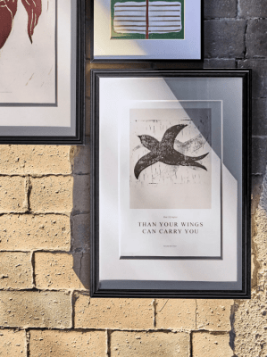 house doctor hdfly fågel tavla