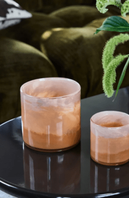 byon by on Calore Ljuslykta Faded Aprikos/Beige/Peach XS