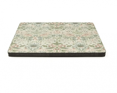 Morris & Co Bordsunderlägg Strawberry thief 4-pack