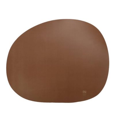 Bordstablett Organisk form 41x33,5cm brun