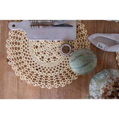 tablett bordstablett gul ljusgul duka virka